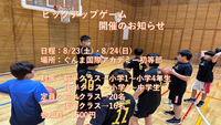 ピックアップゲーム開催のお知らせ