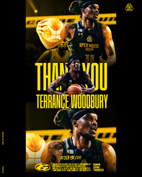 テレンス・ウッドベリー選手 退団のお知らせ